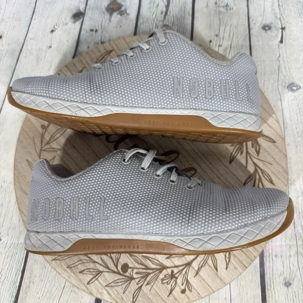 Nobull Outwork Edge Sneaker Women Size 9.5 Gray Training CrossFit Gym Shoes